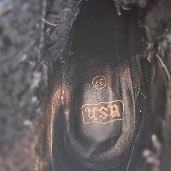 Ash genuine suede shearling wedge boots sz EU 37/US 6 - Picture 2 of 6